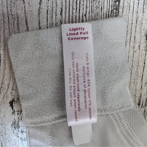 Cacique Bra Women's 42DDD Cream Black Floral Lightly Lined Full Coverage 4 Hook - Picture 12 of 13